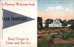 A Flowery Welcome from San Francisco Postcard