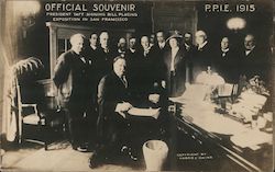 President Taft signing bill placing Exposition in San Francisco 1915 Panama-Pacific Exposition Postcard Postcard Postcard