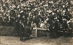 President Taft breaking ground. Oct 14, 1911 1915 Panama-Pacific International Exposition (PPIE) Postcard Postcard Postcard