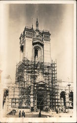 Building the Tower of Light Construction 1915 Panama-Pacific Exposition Postcard Postcard Postcard