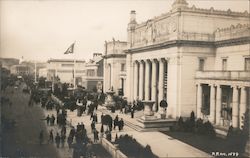 Large Crowds Outside of Large Buildings 1915 Panama-Pacific Exposition Postcard Postcard Postcard