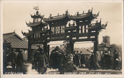 Entrance to China Exhibit 1915 Panama-Pacific Exposition Postcard Postcard Postcard