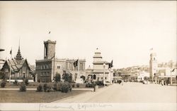 Street Scene of Buildings 1915 Panama-Pacific Exposition Postcard Postcard Postcard