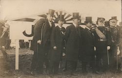 Dignitaries at the Future Site of the Japanese Pavilion San Francisco, CA 1915 Panama-Pacific Exposition Postcard Postcard Postcard