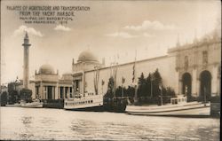 Palaces of Agriculture and Transportation from the Yacht Harbor 1915 Panama-Pacific Exposition Postcard Postcard Postcard