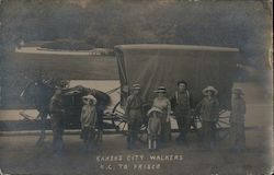 The Kansas City Walkers. Kansas City to San Francisco Postcard