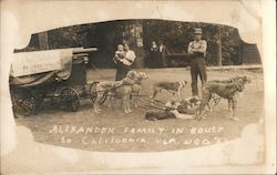 Walkers Alexander family in route to California Postcard