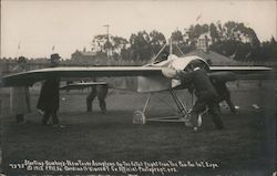 Starting Lincoln Beachey's Taube Aeroplane Before Fatal Flight Aviators Postcard Postcard Postcard