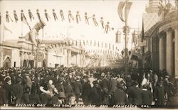 Opening Day in "The Zone" 1915 Panama-Pacific Exposition Postcard Postcard Postcard