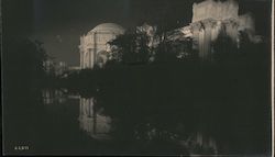 Buildings Lit Up at Night 1915 Panama-Pacific Exposition Original Photograph Original Photograph Original Photograph