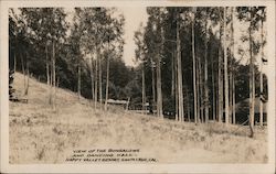 View of the Bungalows and Dancing Hall - Happy Valley Resort Santa Cruz, CA Postcard Postcard Postcard