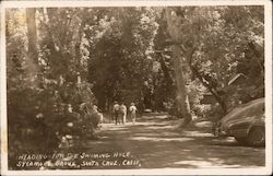 Heading for the Swimming Hole, Sycamore Grove, Santa Cruz, Calif. Postcard