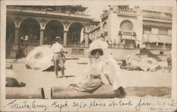 Big Hat on Santa Cruz Beach Postcard