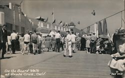 On the Board Walk Santa Cruz, CA Postcard Postcard Postcard