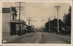 Street Decorated for Parade Santa Cruz, CA Postcard Postcard Postcard