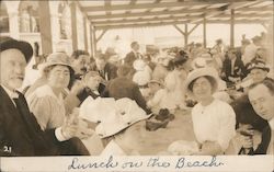 Lunch on the Beach Mt. Hermon, CA Postcard Postcard Postcard