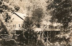 Outdoor Porch of Cafeteria Mission Springs, CA Postcard Postcard Postcard