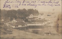 View of Hotel, Bridge, Trolley Capitola, CA Postcard Postcard Postcard