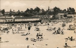 Beach Scene Capitola by the Sea California Postcard Postcard Postcard