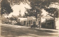 Rare 1922 Ocean Ave Early Street Scene, Carmel Realty Co, Cars Postcard