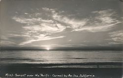 Sunset Over the Pacific Postcard