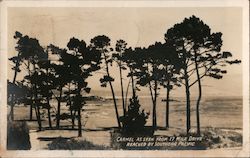 Carmel as Seen from 17 Mile Drive, reached by Southern Pacific Postcard