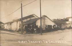 First Theatre in California Postcard