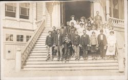 School Children on Steps Monterey, CA Postcard Postcard Postcard