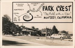 Park Crest, "The Motel With a View" Postcard