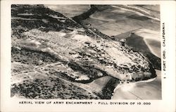 Aerial View of Army Encampment Fort Ord, CA Postcard Postcard Postcard