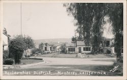 View of Residential District Monterey, CA Postcard Postcard Postcard