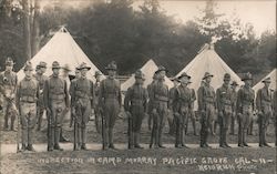 Inspection in Camp Murray Postcard