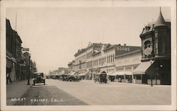 Looking Along Main Street Salinas, CA Postcard Postcard Postcard