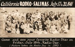 California Rodeo, July 17 to 20, 1941 Postcard