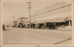 Soledad Mercantile Co., State Highway Through City California Postcard Postcard Postcard