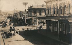 Street Scene Horse Drawn Carriages "C.R. Winfield Real Estate" Petaluma, CA Postcard Postcard Postcard