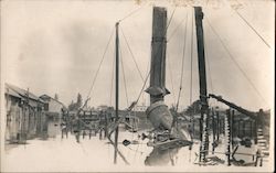 Sunk ship, or flooded area Petaluma, CA Postcard Postcard Postcard