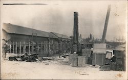 Docks after Fire Petaluma, CA Postcard Postcard Postcard