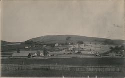 View of a Hillside with Houses Postcard