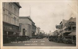 Main Street Petaluma, CA Postcard Postcard Postcard