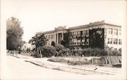 High School Building Postcard