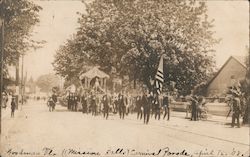 Woodman Float "Mission Bells" - Rose Carnival Parade 1908 Postcard