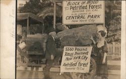 Luther Burbank and Ollie Bockee, 5560 Pound Petrified Block of Wood Santa Rosa, CA Postcard Postcard Postcard