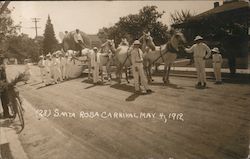 Santa Rosa Carnival May 4, 1912 California Postcard Postcard Postcard