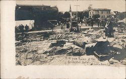 B St. From Ruins of the Occidental Hotel Postcard