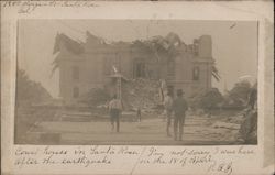 Court House After the Earthquake Santa Rosa, CA Postcard Postcard Postcard