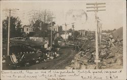 Destruction after Earthquake Santa Rosa, CA Postcard Postcard Postcard