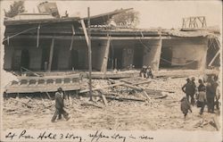 St. Rose Hotel after the Earthquake 1906 Postcard