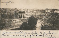 Looking West from the Court House Santa Rosa, CA Postcard Postcard Postcard