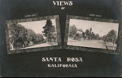 Views Of Santa Rosa California Postcard Postcard Postcard